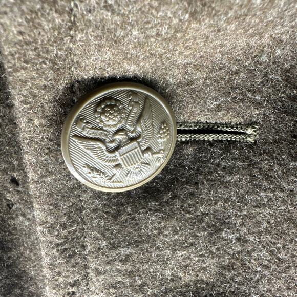 Original USA Army Wool Overcoat Military Worn during Korean War!!! Size 38S - Picture 4 of 12